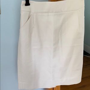 J crew pencil skirt winter white